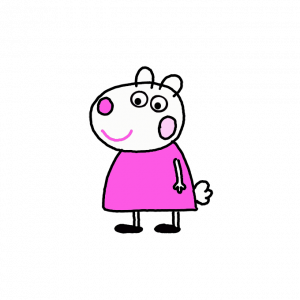 How to Draw Suzy Sheep from Peppa Pig Easy