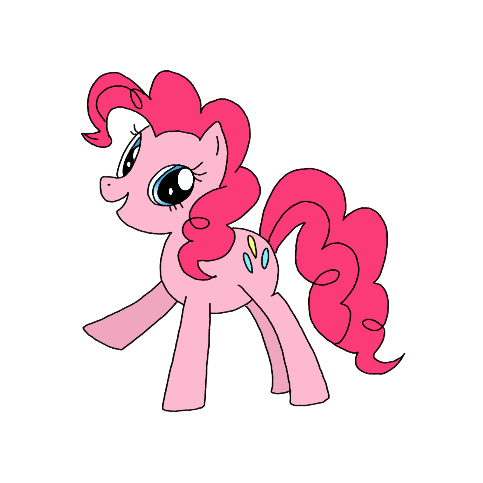 How to Draw Pinkie | My Little Pony - Step by Step Easy Drawing Guides -  Drawing Howtos