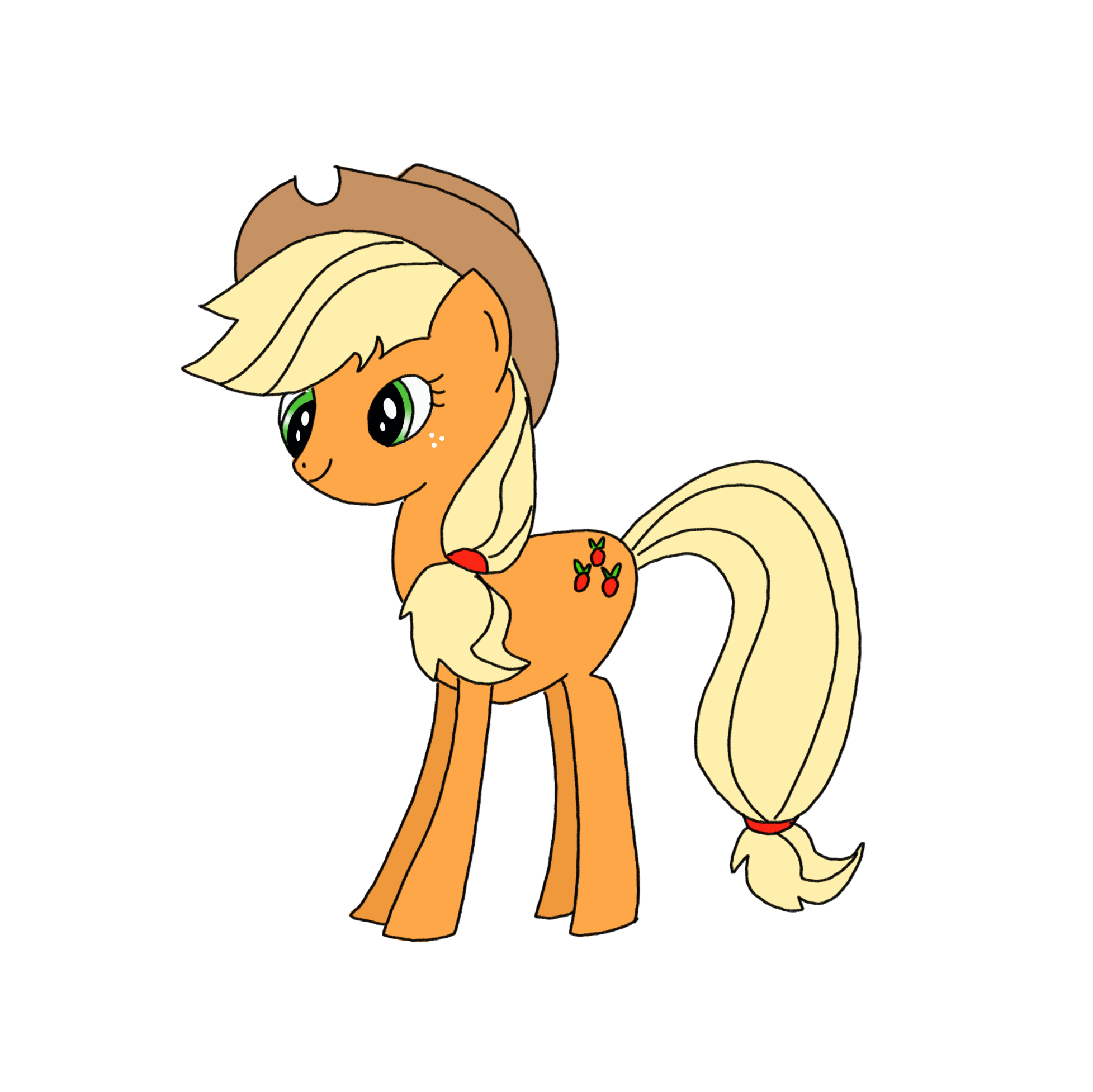 How to Draw Applejack My Little Pony Easy