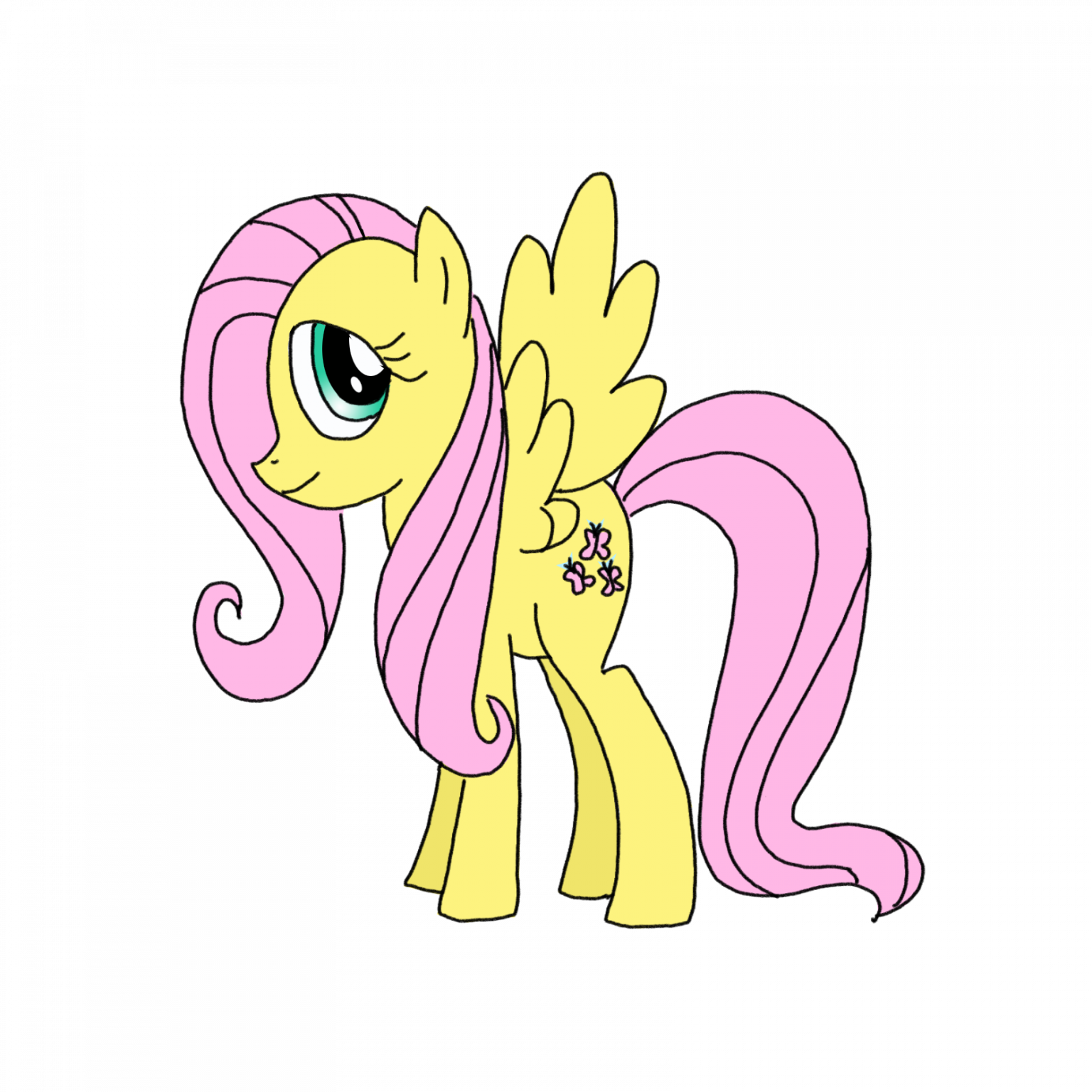 How to Draw Fluttershy My Little Pony Step by Step Easy Drawing