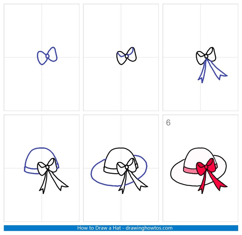 How to Draw a Hat Step by Step