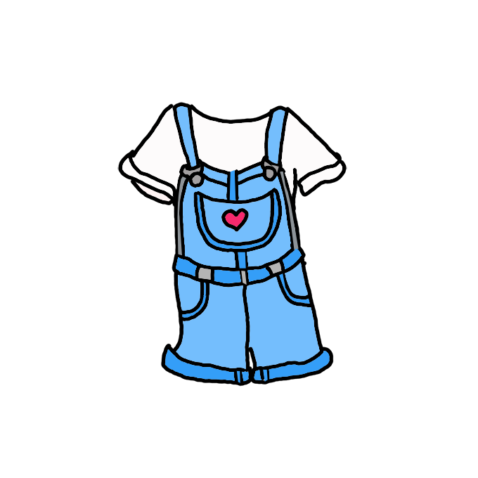 How to Draw Overalls Easy