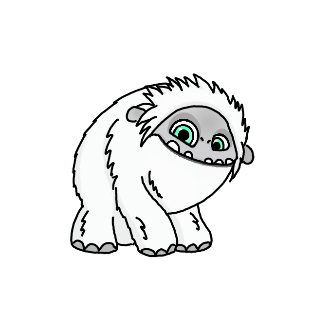 How to draw Yeti from Abominable Step by Step Easy Drawing Guides