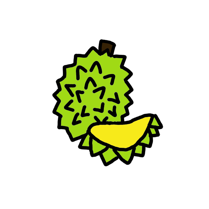 How to Draw a Durian Easy