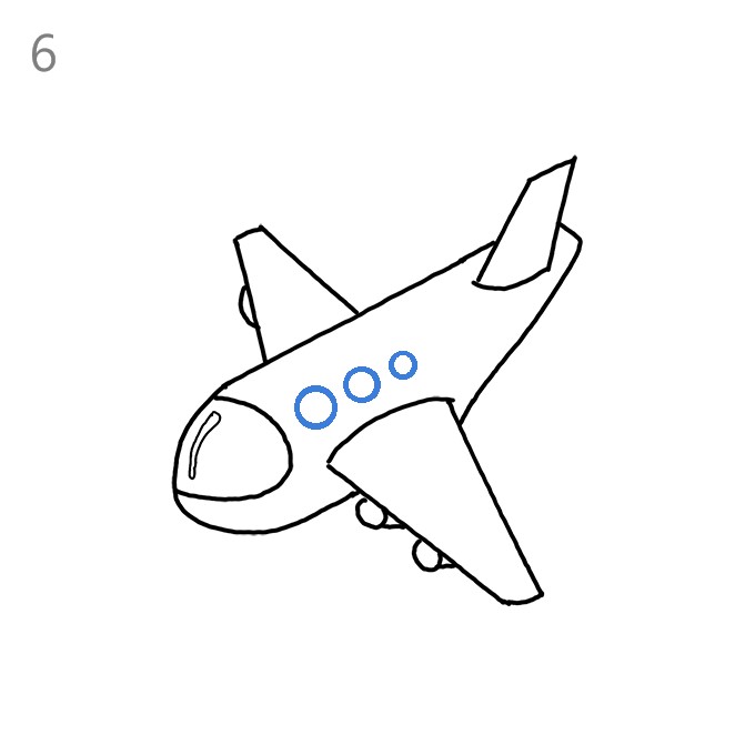How to Draw an Airplane - Step by Step Easy Drawing Guides - Drawing Howtos