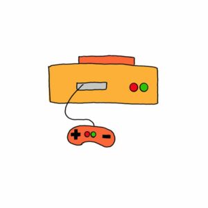 How to Draw a Classic Console Video Game Machine