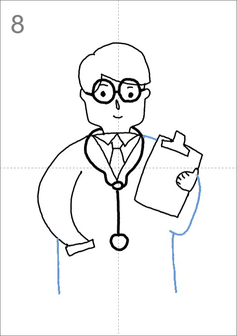 Как нарисовать доктора — простые пошаговые руководства по рисованию