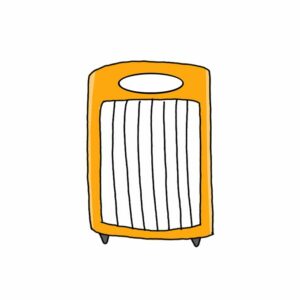 How to Draw an Electric Heater Easy
