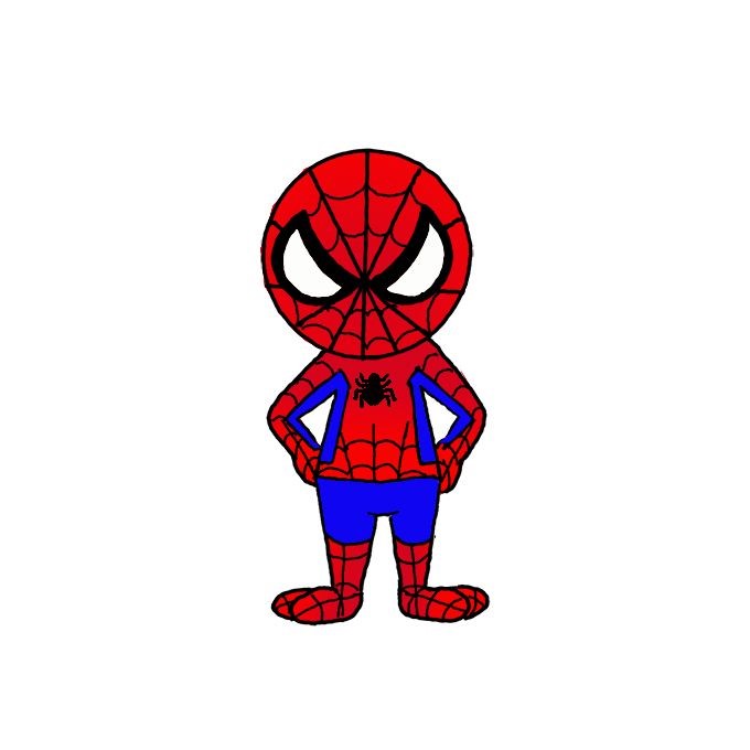 How to Draw Spiderman - Step by Step Easy Drawing Guides - Drawing Howtos