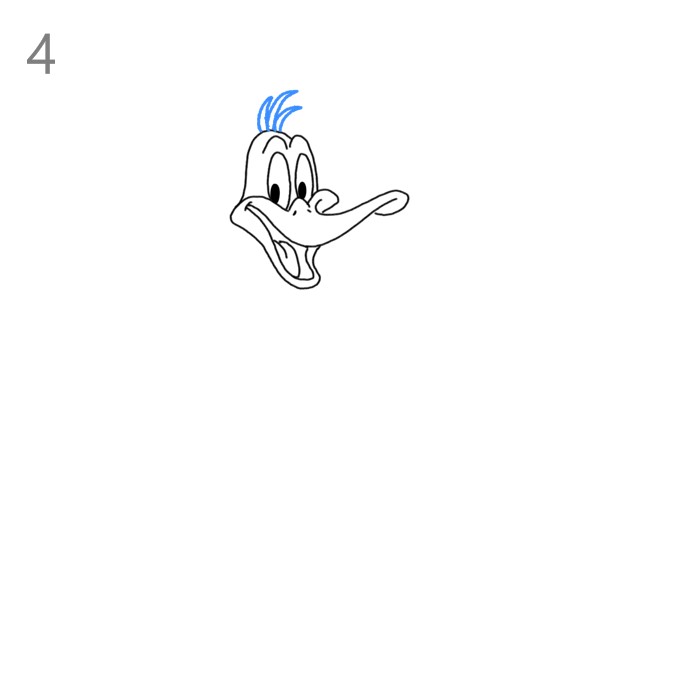 How to Draw Daffy Duck - Step by Step Easy Drawing Guides - Drawing Howtos