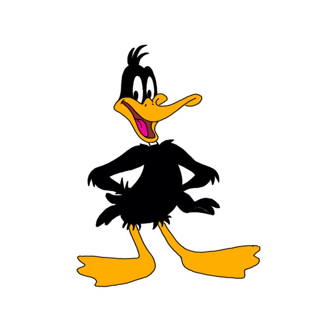 How to Draw Daffy Duck - Step by Step Easy Drawing Guides - Drawing Howtos