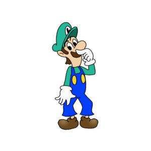 How to Draw Luigi from Super Mario Easy