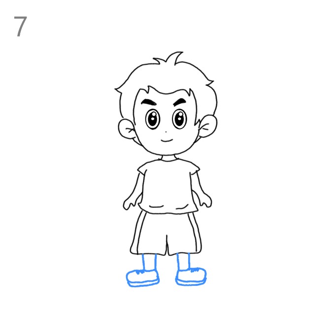 How to Draw a Boy - Step by Step Easy Drawing Guides - Drawing Howtos