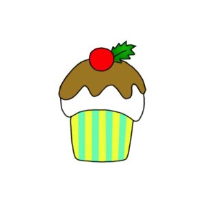How to Draw a Cupcake Easy
