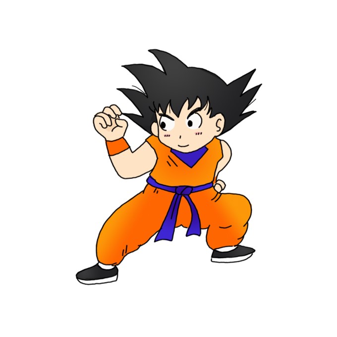 How to Draw Kid Goku from Dragon Ball - Step by Step Easy Drawing Guides -  Drawing Howtos