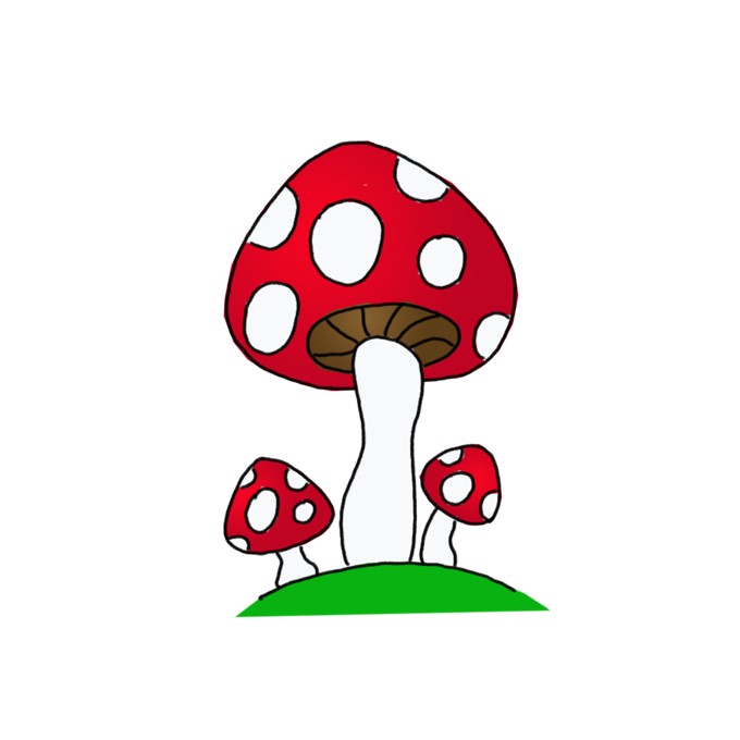 Cogumelo para desenhar