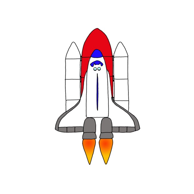 How to Draw a Space Shuttle - Step by Step Easy Drawing Guides - Drawing  Howtos