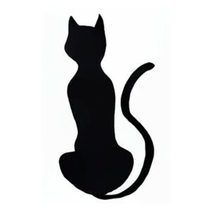 How to Draw a Halloween Black Cat Silhouette