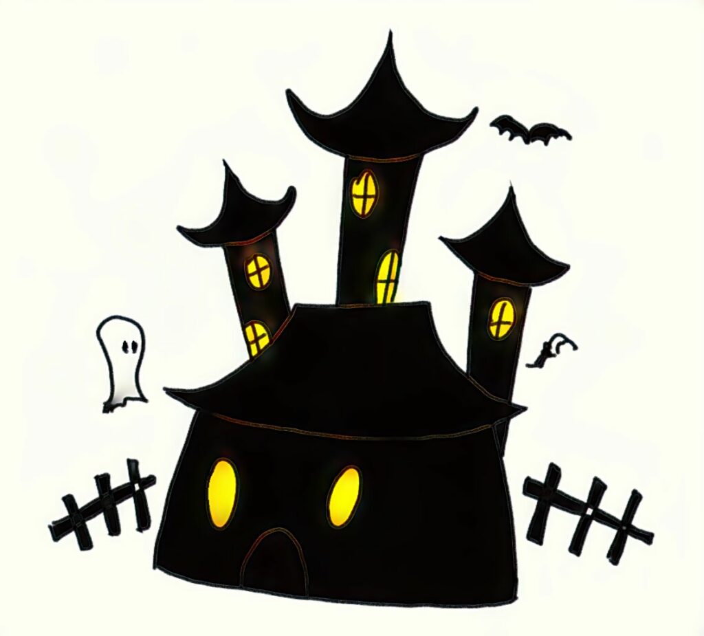 How to Draw a Haunted House Step by Step Easy Drawing Guides