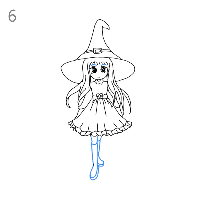 Witch Drawing Tutorial  How to draw Witch step by step