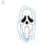 How to Draw a Scream Mask or Ghostface from SCREAM - Step by Step Easy ...