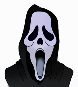 How to Draw a Scream Mask or Ghostface from SCREAM