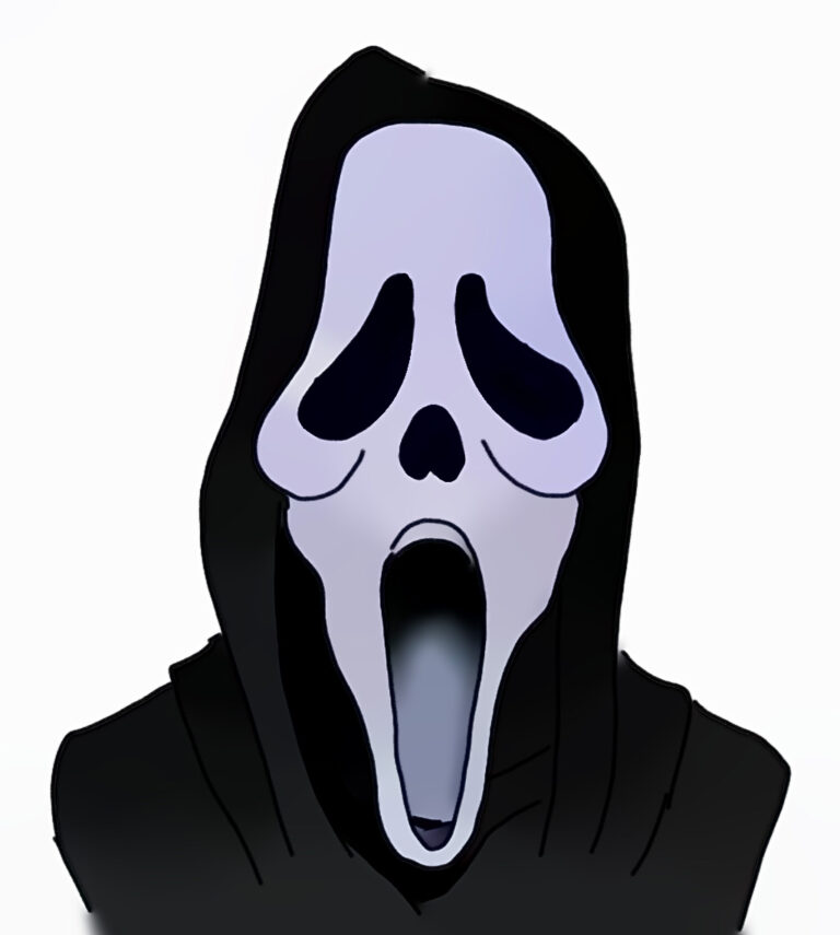 How to Draw a Scream Mask or Ghostface from SCREAM - Step by Step Easy ...