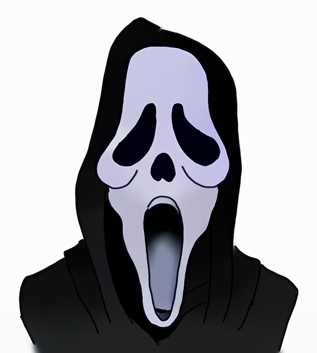 How to Draw a Scream Mask Or Ghostface From Scream Easy