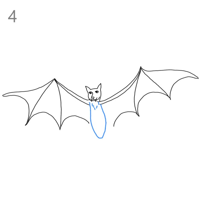 How to Draw a Bat for Halloween - Step by Step Easy Drawing Guides - Drawing Howtos