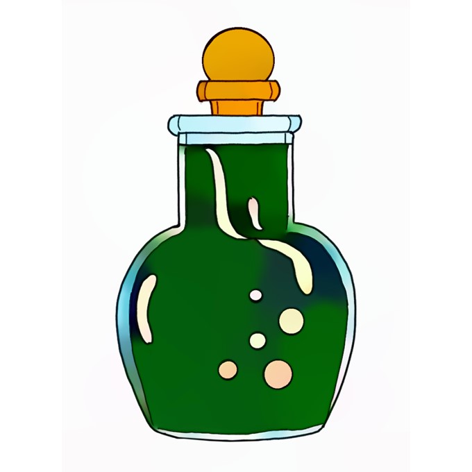How to Draw a Halloween Potion Easy