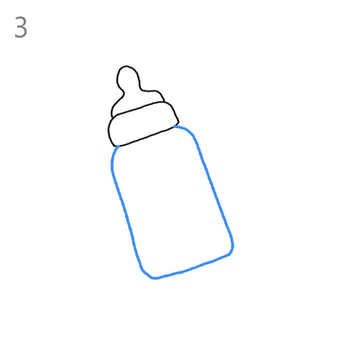 how to draw baby bottle dummy  baby bottle dummy draw step by step 2019   YouTube