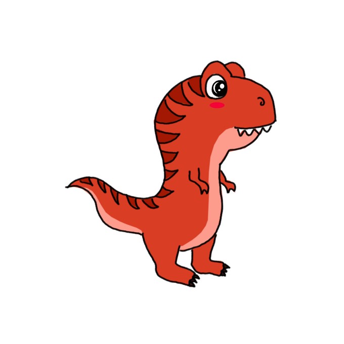 How to Draw a Baby T-Rex Easy
