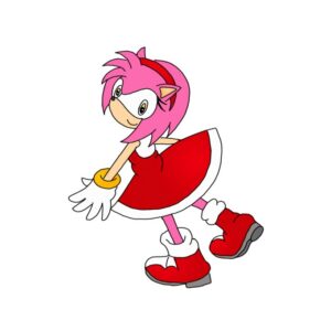How to Draw Amy Rose from Sonic The Hedgehog Easy
