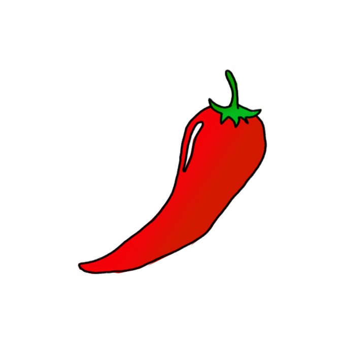 How to Draw a Chili Pepper Easy
