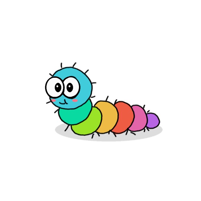 How to Draw a Caterpillar Easy
