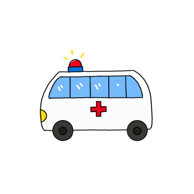 How to Draw an Ambulance Easy