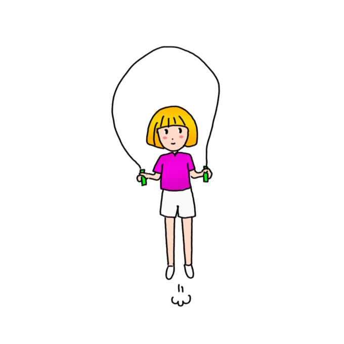 How to Draw a Girl Jumping Rope Easy