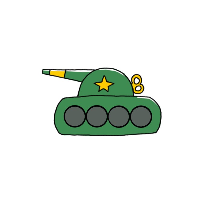 How to Draw a Toy Tank Easy