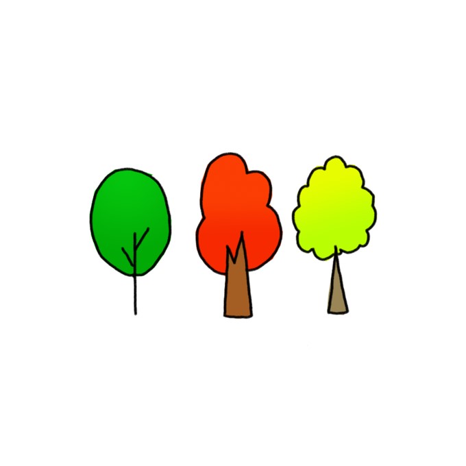 How to Draw Trees Easy