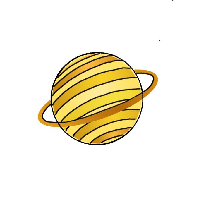 How to Draw Saturn Easy