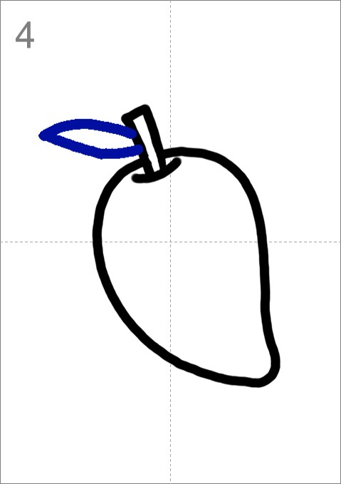 Mango Drawing for Kids - HelloArtsy