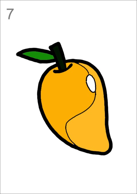 How To Draw A Mango Step By Step - 11 Easy Steps!