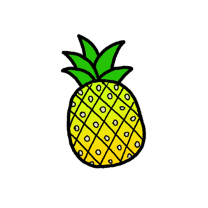How to Draw a Pineapple Easy