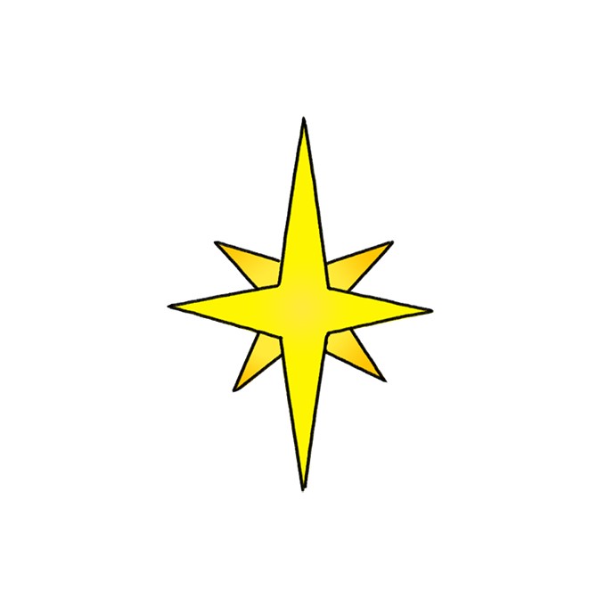 How to Draw a Shinning Star