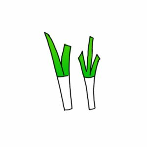 How to Draw Green Onions