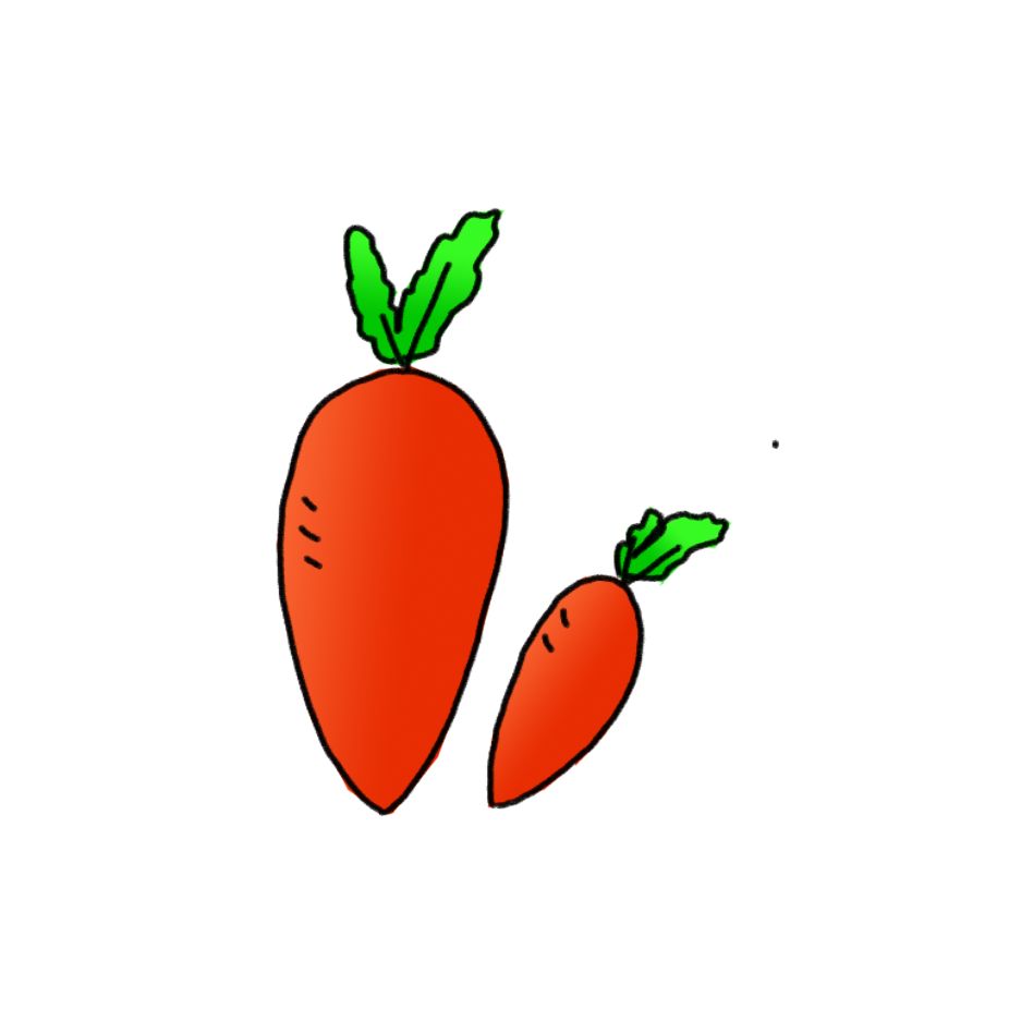 How to Draw Carrots Easy