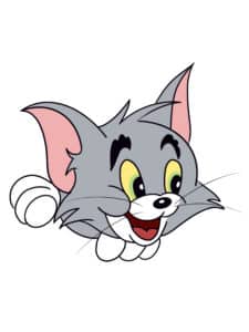 How To Draw The Smiling Tom | Cartoon Tom And Jerry